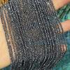 Pedra de ferro Beads 2mm ângulo esculpido redondo Beads string Gemstone Mini Beads