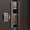 Nuevo Estilo Chino Madera Maciza Doble Puerta Manija de Puerta de Cobre Antigua Manija de Aluminio Estilo Tira en Forma de Tirador Puerta de Gabinete Minimalista Moderno