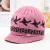 Nuevo Sombrero de Pescador de Piel de Conejo Otoño/Invierno para Mujeres de Mediana Edad y Mayores, Elegante Sombrero de Mamá, Forrado de Felpa, Cálido, Cortavientos, Sombrero de Lana Tejido de Ala Ancha
