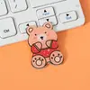 Broches acrílicos lindos de dibujos animados estilo ins, insignias de osito y conejito, accesorios para ropa y bolsos, al por mayor