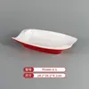 Vajilla de Melamina Plato de Dos Colores para Restaurantes de Hot Pot y Barbacoa, Plato Cuadrado de Barbacoa Comercial Imitación Porcelana