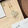 Nuevo Producto de Comercio Exterior Transfronterizo: Collar Estilo Luna de Ojo de Gato Natural, Naturalmente Elegante y Hermoso, Colgante de Buda, Descuento por Cantidad Grande