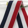 En stock 1-5cm poliéster borde diente patrón horizontal cinta rojo Blanco azul púrpura banda decorativa borde envoltura accesorios de ropa franja lateral
