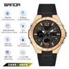 Popular Reloj Electrónico para Hombre Sanda Impermeable para Exteriores Tendencia de Moda Tecnología Negra Multifuncional Despertador para Hombre Reloj Cronógrafo