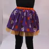 Versátil éxito transfronterizo para niñas Halloween Falda Tutú Infantil Negra y Morada Clásica Esqueleto Falda Abullonada 22