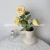 Rosa Simulação Floyd Rose Simulação Buquê Flor Pequena Alto Padrão Realista Atravessar Fronteiras Atacado Flores Artificiais