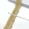 Encaje de Malla con Bordado de Hilo Dorado Estilo Étnico, Ribete de Encaje con Cordón, 4-5 cm, Fabricante, En Stock