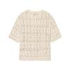 Comercio Exterior Transfronterizo Ropa de Mujer 2025 Nuevo Verano Estilo Europeo y Americano Moda Simple Chaqueta de Punto Calado 8082001