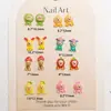 Venta Caliente Transfronteriza Nueva Serie de Personajes de Elfos de Granja Estilo Japonés de Dibujos Animados Frutas Accesorios de Joyería para Uñas Artísticas DIY de Resina