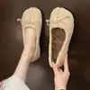 Zapatos para Mujer de Pies Anchos Pies Gorditos 2026 Estilo Coreano Temperamento Modernos Primavera/Otoño Nuevas Llegadas Zapatos sin Cordones Zapatos Peludos Sueltos