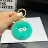 Llavero Colgante de Bola Pequeña de Piel de Conejo Ins Tendencia Peluche Bola Pequeña Decoración de Mochila Regalo Estilo Ins