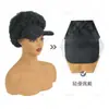 Comércio Exterior Transfronteiriço Chapéu Afro Curto Feminino com Cabelo Cacheado Curto de Seda 3D Fofo Rabo de Cavalo Fábrica Atacado