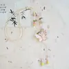 Collar Largo de Cuerda Trenzada con Cuentas de Cerámica Bohemia Coloridas y Estrella de Mar para Mujer, Estilo Étnico Retro