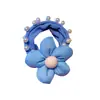 Anillo para el Cabello de Flor de Perla para Niñas Alta Elasticidad Sin Dañar el Cabello Cuerda para Recoger Cola de Caballo de Niñas Gomas Elásticas Escolares