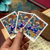 Tíbet Rechung Nepal Thangka Puro Pintado a Mano Dios Negro de la Riqueza Núcleo de Tarjeta 4*5