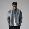 Suéter Cárdigan Holgado Estilo Nube Retro Americano Falso de Dos Piezas Bloque de Color para Hombre Primavera Otoño Invierno Ropa de Abrigo de Punto Estilo Old Money