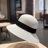 Sombrero de Paja para Mujer Estilo Japonés Combinable M Protección Solar y Sombrilla Sombrero de Cubeta Estilo Coreano Moderno Combinable Playa Sombrero de Ala Ancha Plegable Viaje