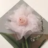 Estilo K Princesa Doce Flor Cacheada Renda de Rede Rosa DIY Pegador Corda de Cabelo Corsage Adorno de Cabeça Acessórios de Flor