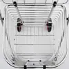 Carrito de compras grande de aleación de aluminio con cubierta para personas mayores, carrito de compras de supermercado, remolque para subir escaleras, carrito pequeño para el hogar para personas mayores