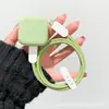 Funda Protectora de Silicona de Color Sólido para Cargador Apple de 40W Adecuada para iPhone 17/16 Funda Protectora para Cable de Datos para Prevenir Roturas