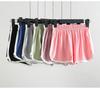 Shorts Esportivos Femininos Primavera e Verão Roupa Externa Solta Corrida Fitness Pernas Largas Emagrecimento plus size Casual Casa Calças de Pijama para Crianças