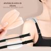 Almofada de ombro de silicone transparente alça de ombro invisível descompressão antiderrapante roupa íntima atacado 9.2*5 acessórios para sapatos