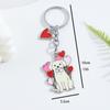 Llavero especial para mascotas transfronterizo, llavero de metal de perro lindo, llavero creativo de perro lobo, colgante decorativo para equipaje al por mayor