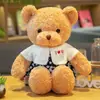Muñeco Oso de Peluche Vestido, Lindo Oso con Suéter de Juguete, Regalo de Cumpleaños para Niños, Juguete de Peluche, Se Puede Imprimir con Logo