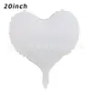 Nuevo Estilo Coreano Ins 20 pulgadas Color Puro Mate Corazón Melocotón Corazón Globo de Película de Aluminio Fiesta de Cumpleaños Propuesta Confesión Decoración
