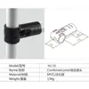 Conector de Tubo Lean Hastes de Fio Prateleiras Podem Ser Montados Livremente com Conectores Acessórios