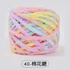 Hilo grueso grande para tejer a mano DIY, bufanda de línea de hielo, ovillo de hilo grueso teñido en degradado súper grueso para hacer ganchillo de pantuflas
