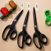 Tijeras de Sastre Hoja Negra para Cortar Tela, Ropa del Hogar, Costura de Cuero Tijeras Grandes, Tijeras Herramienta para Ropa