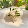 Broche de Flor de Peonía Guofeng para Mujer de Gama Alta Exquisito Estilo Antiguo Primavera y Verano Cheongsam Abrigo Chino Corsage Pin de Abrigo Accesorios