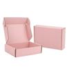 Caja rosa claro para máquina voladora especial dura en stock al por mayor imprimible LOGOTIPO caja de embalaje express para comercio electrónico color venta directa