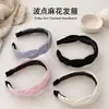 Diadema retorcida de lunares suave para coronilla alta, diadema versátil para uso diario para mujer, nuevo modelo 2026, accesorio externo para el cabello