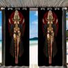 Cortinas Blackout Impressas em Preto com Animação 2D Personalizada do Ultraman para Varanda, Serviço de Dropshipping Disponível