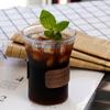 Taza de Café de Vidrio con Patrón Vertical Resistente al Calor y al Frío Venta Directa de Fábrica Se Puede Comprar en Caja y con Descuento Vaso de Agua Simple Caja de Regalo