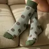 Calcetines hechos a medida, calcetines de algodón puro a rayas, calcetines tobilleros para mujer, estilo primavera/otoño, modernos y elegantes, diseños personalizados disponibles, directo del fabricante