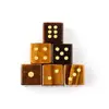 Dados de Amatista Natural, Ágata Acuática, Dados de Ojo de Tigre, Adornos para Juego de Dados de Piedra Semipreciosa, Nuevos Productos Transfronterizos