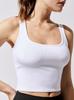 Primavera y Verano 2025 Nuevo Top Transfronterizo Moda Femenina Cintura Alta Ins Color Sólido Hilo Chaleco Adelgazante para Deportes al Aire Libre