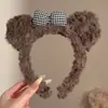 Pulseras de felpa con forma de oruga y estrella de cinco puntas para mujer, mangas anti-humedad, muñequeras deportivas, accesorios de otoño e invierno para niños