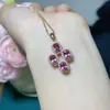 Plata esterlina Alexander con incrustaciones colgante muchos piedra principal 4*6mm atmósfera del cuerpo superior decoloración atmosférica gema no se desvanece