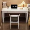 Mesa de madeira maciça para uso doméstico, adequada para espaços pequenos, escrivaninha de cabeceira, mesa longa de estudo para estudantes no quarto, mesa de computador para adultos