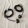 Acero Inoxidable 304 Terminal de Ojo de Pez Prensado Cable de Acero Recubierto de Plástico Negro Terminal de Equipo de Fitness Cuerda de Tracción