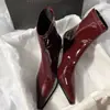 Tendencias de Moda 2026 Color Sólido Punta Puntiaguda Tacón de Aguja Cierre Trasero Botines Tobilleros Estilo Coreano Atractivo Moda Diaria Botas de Moda
