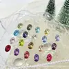 Wuzhou K9 Super Brilhante 8X12 Pedra de Strass em Formato de Ovo de Pombo 1:1 Réplica de Acessórios para Nail Art Huazi Pontiagudos de Fundo Decorativo DIY