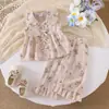 Conjunto de Dos Piezas para Niña Baoxin Transfronterizo Estilo Pastoral Verano 2026 Chaleco sin Mangas con Cuello de Muñeca + Pantalones de Pierna Ancha