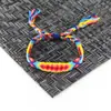 Popular na Amazon 12 peças Pulseira de amizade tecida do Nepal corda trançada feita à mão pulseira de cartão ajustável corda