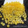Atacado de fábrica âmbar natural cera de abelha trevo de quatro folhas furo passante pimenta dourada óleo de galinha amarelo nó chinês DIY pequenos acessórios de cera de abelha