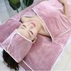 Toalha de Salão de Beleza Microfibra Absorvente de Água Não Solta Bolinhas Velcro Turbante Toalha de Banho de Cama Toalha para Cuidados com a Pele